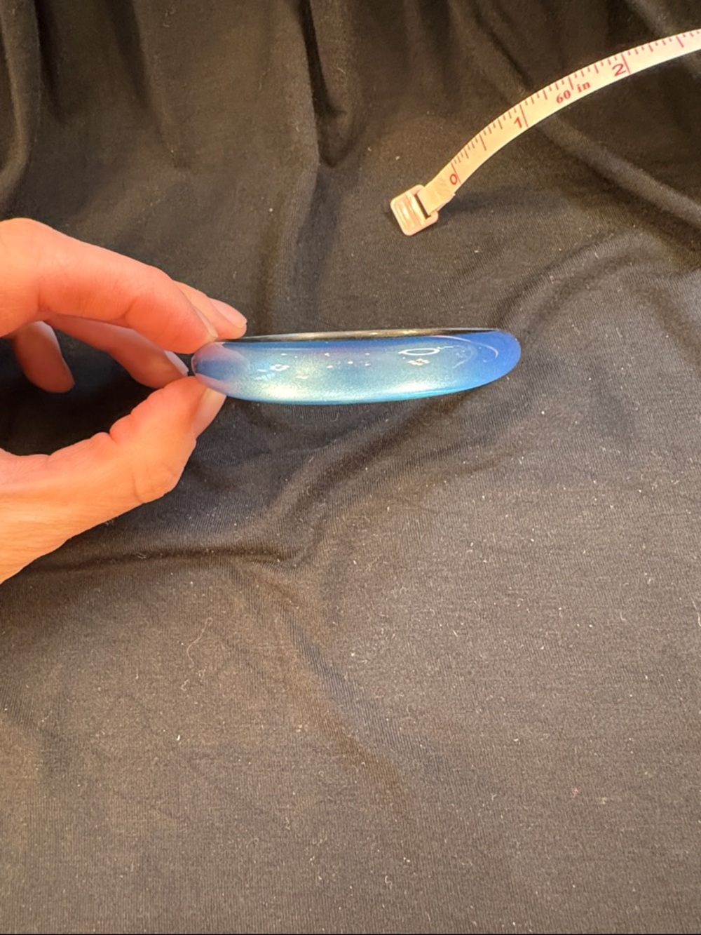 Alexis Bittar Blue Resin Bangle Bracelet